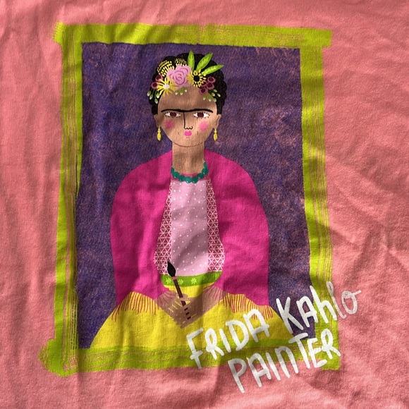 Piccolina Trailblazers Collection Girls' Frida Kahlo Pink SS Tee - Picture 2 of 4